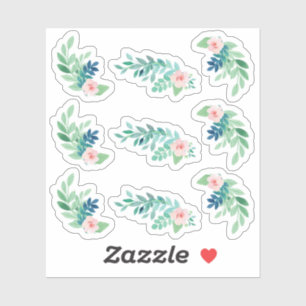 Waterverf Bloemen Pansy Botanische Planner Sheet Sticker