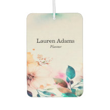 Waterverf bloemen pastelkleuren aangepaste naam