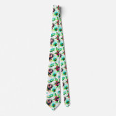 Waterverf Bloemen Patroon Illustratie Stropdas (Voorkant)