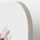 Waterverf bloemen pickleball paddle (Links Detail)