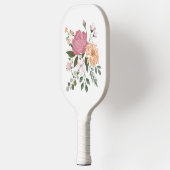 Waterverf bloemen pickleball paddle (Links)