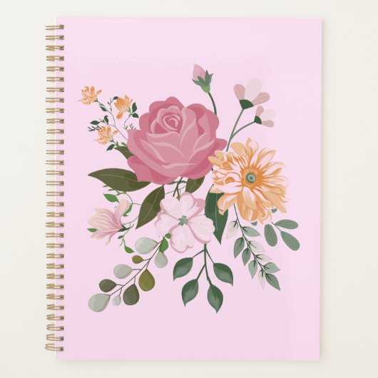 Waterverf bloemen planner (Voorkant)