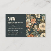 Waterverf Bloemen Professioneel Visitekaartje (Achterkant)