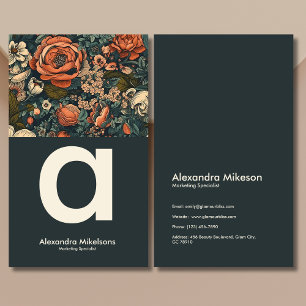 Waterverf Bloemen Professioneel Visitekaartje