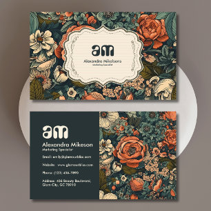  Waterverf Bloemen Professioneel Visitekaartje