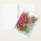 Waterverf bloemen rode appel kweepbloom illustere planner (Display)
