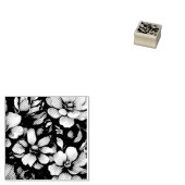 Waterverf Bloemen Rubber Stamp Rubberstempel (Gestempeld)