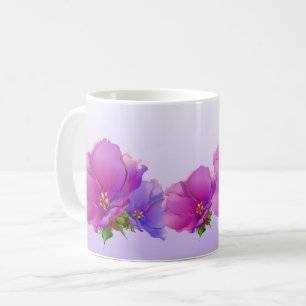 Waterverf Bloemen schilderij Moederdag Gift Koffiemok