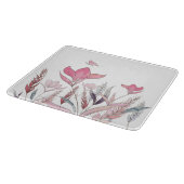 Waterverf bloemen snijplank (Hoek)