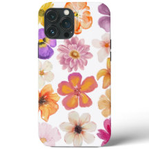 Waterverf Bloemen Telefoon Case