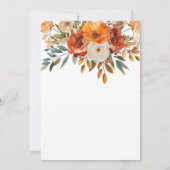 waterverf bloemen Thanksgiving Kaart (Achterkant)