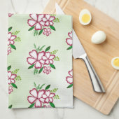 Waterverf bloemen theedoek (Quarter Fold)