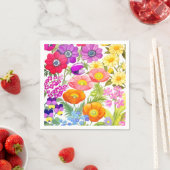 Waterverf Bloemen Tuin Papier Servetten (Insitu)