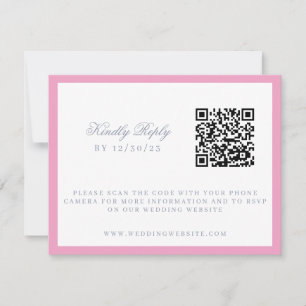 Waterverf Bloemen Tuin Party Crest Bruiloft RSVP Kaartje