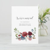 Waterverf Bloemen Verandering van Adres Verhuizen Aankondiging (Staand voorkant)