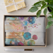 Waterverf Bloemen Wild Flowers Whimsical Decoupage Tissuepapier (Geschenk)