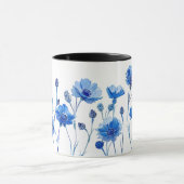  Waterverf Bloemen Wildbloem Korenbloem Mok (Midden)