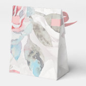 waterverf Bloemen Wildbloem roos Pioen Bruiloft Bedankdoosjes (Achterkant)