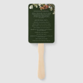 Waterverf Bloemenarrangementen Trouwprogramma Handwaaier (Achterkant)