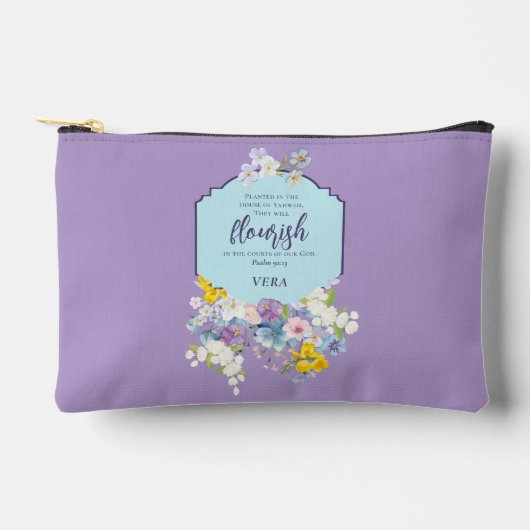 Waterverf Bloemenbijbelvers gepersonaliseerd Etui (Voorkant)