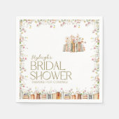 Waterverf Bloemenboek-thema Bloemenfeest Servet (Voorkant)