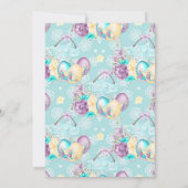 Waterverf Bloemenchocolade Eieren Paasbrunch Kaart (Achterkant)