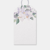 Waterverf bloemenelegante bruiloft dank u cadeaulabel (Achterkant)