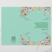 Waterverf Bloemengeschrift Kerkblad (Voorkant)