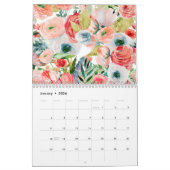 Waterverf Bloemenkalender Kalender (Jan 2026)