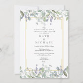 Waterverf Bloemenkoppels Baby Shower/Sprinkle Kaart (Voorkant)