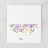 Waterverf Bloemenlavendel Paarse bruiloft (Buitenkant ongevouwen)
