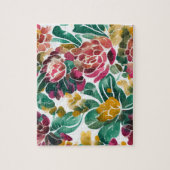 Waterverf bloemenmotief bloemen legpuzzel (Verticaal)