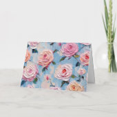  Waterverf Bloemennota Kaart (Achterkant)