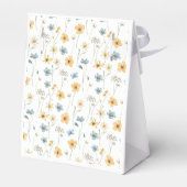 Waterverf bloemenpatroon baby shower dank u bedankdoosjes (Achterkant)