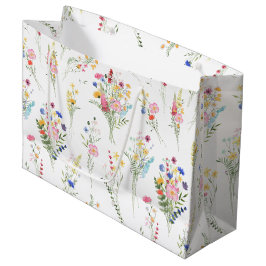 Waterverf Bloemenpatroon van Wilde Bloemen Groot Cadeauzakje
