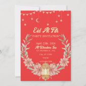 Waterverf bloemenrode achtergrond kaart (Voorkant)