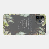 Waterverf bloemenschrift, Case-Mate iPhone case (Achterkant (horizontaal))
