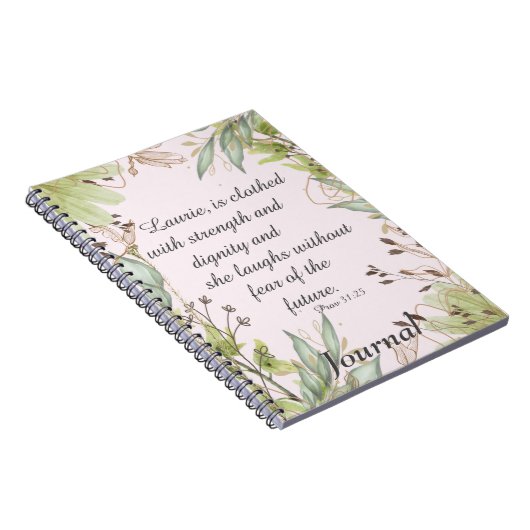 Waterverf bloemenschrift, notitieboek (Rechterzijde)