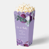 Waterverf bloemenscript bruiloft bedankdoosjes (Popped)