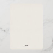  waterverf bloemenscript bruiloft folie uitnodiging (Achterkant)