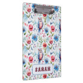 Waterverf Bloemenuil Naadloos Patroon Klembord (Rechts)