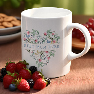 Waterverf Bloemhart Beste Moeder Ooit Koffiemok