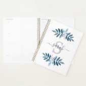 Waterverf Bloemige Monogram met Lila Tint Planner (Display)