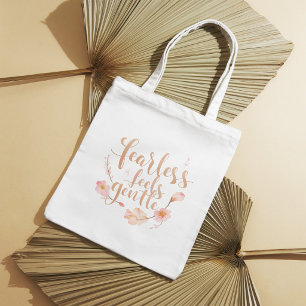 Waterverf bloemige quote elegante stijlvolle boods tote bag