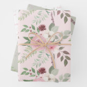 Waterverf Bloemige Verjaardags Inpakpapier Vellen (In situ)