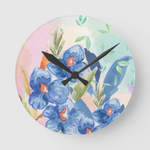 Waterverf Bloemklok Ronde Klok