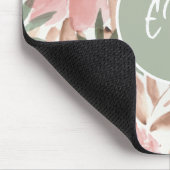 Waterverf Bloemmotief Monogram Muismat (Hoek)