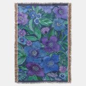 Waterverf, bloemtuin deken (Voorkant Verticaal)