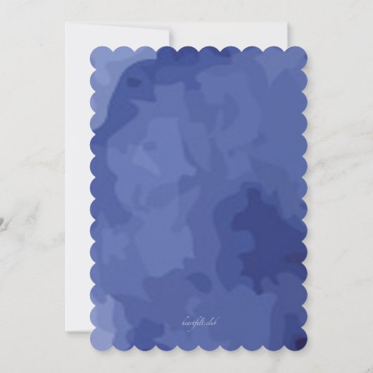 Waterverf bloesems uitnodiging (Achterkant)