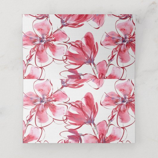 Waterverf Blossom (Binnenkant ongevouwen)